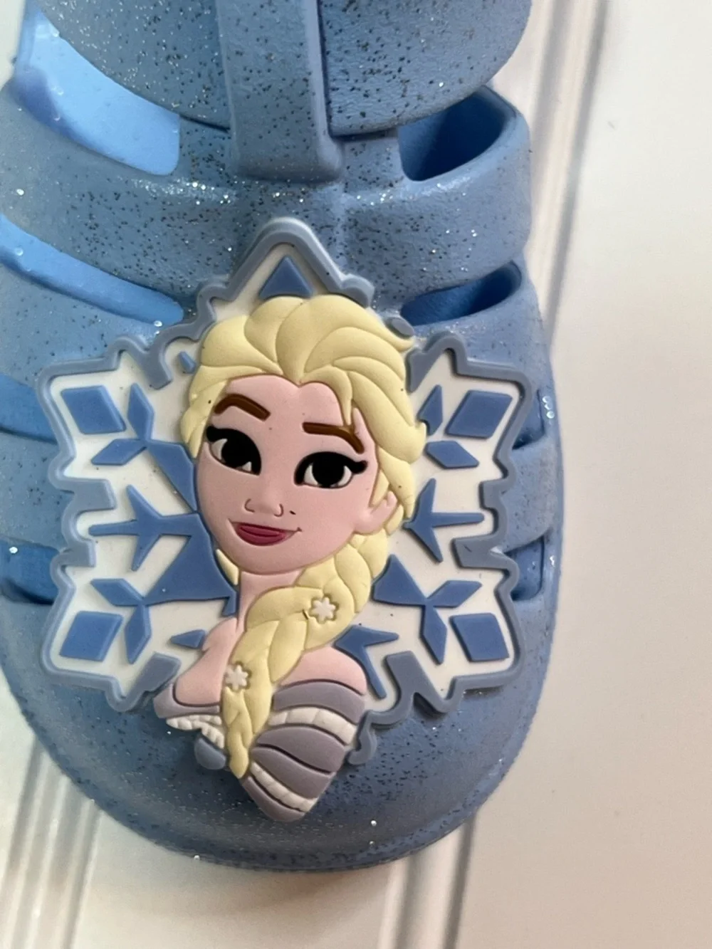 Disney Frozen Elsa Light Blue Kids Sandals NWT